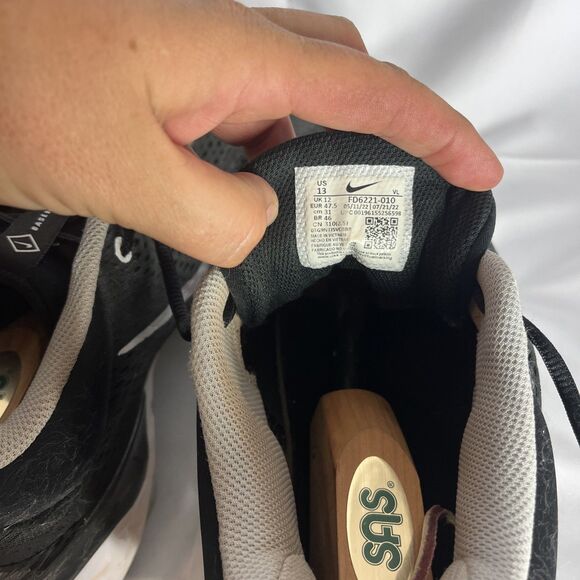 Nike Alpha Huarache Elite 4 MCs Baseball Cleats FD6221-010 Size 13 Black - Picture 7 of 10